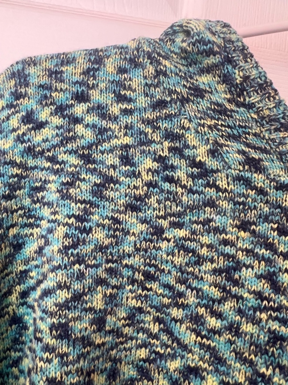 superdown Cropped Hooded Sweater in Teal Mix - Picture 4 of 6